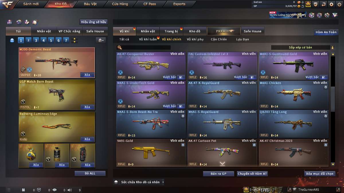 shop acc cf uy tin gia re